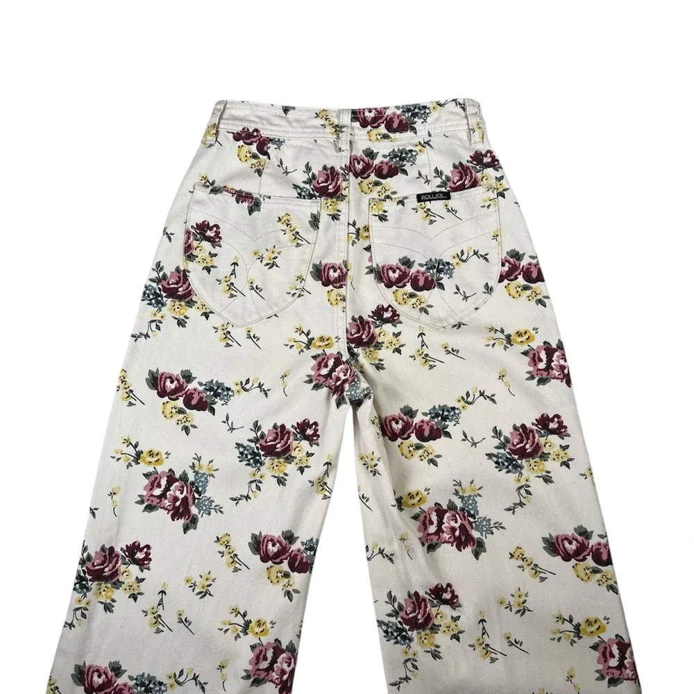 ROLLA’S High Rise Wide Leg Floral Print Jeans - Picture 10 of 16